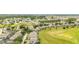 Aerial view of a neighborhood with houses, green spaces, and roads at 441 Montara Dr, Davenport, FL 33897