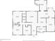 Floor plan showing a 3 bedroom, 2 bathroom home at 1005 Crescent Pkwy, Deland, FL 32724