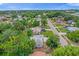 High-angle view of the house and surrounding homes at 3133 Bon Air Dr, Orlando, FL 32818