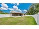Home exterior showcasing backyard with fence and patio at 3472 Country Walk Dr, Port Orange, FL 32129