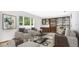 Cozy Gathering room with built-in shelving and a window seat at 3472 Country Walk Dr, Port Orange, FL 32129