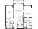 Two-bedroom, two-bath condo floor plan with balcony at 14501 Grove Resort Ave # 1219, Winter Garden, FL 34787