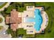 Community pool and clubhouse with plenty of lounge space at 2645 San Simeon Way, Kissimmee, FL 34741