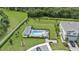 Community pool and cabana, aerial view at 1820 Holden Ridge Ln, Clermont, FL 34715