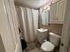 Bathroom with shower/tub combo and vanity at 1117 E Hubbard Ave, Deland, FL 32724