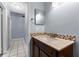 Guest bathroom with a vanity and tiled floors at 108 Clear Lake Cir, Sanford, FL 32773