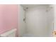 Simple bathroom with a shower and toilet at 108 Clear Lake Cir, Sanford, FL 32773