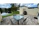 Relaxing patio with seating area and grill, overlooking a pond at 3167 Tocoa Cir, Kissimmee, FL 34746