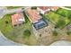 Aerial view showcasing the home's location and neighborhood at 1890 Altavista Cir, Lakeland, FL 33810