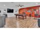 Game room with a pool table and a bar area at 1890 Altavista Cir, Lakeland, FL 33810