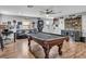 Game room with pool table, dartboard and bar at 1890 Altavista Cir, Lakeland, FL 33810
