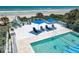 Large deck with pool, hot tub, and lounge chairs at 2903 Hill St, New Smyrna Beach, FL 32169