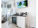 Convenient wet bar with mini-fridge and coffee maker at 2903 Hill St, New Smyrna Beach, FL 32169