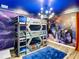 bedroom with bunk beds and Guardians of the Galaxy theme at 1410 Wexford Way, Davenport, FL 33896