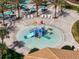 Overhead view of a fun water playground with slides for  at 1410 Wexford Way, Davenport, FL 33896