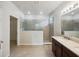 Double vanity bathroom with shower and walk-in closet at 3420 Sagebrush St, Harmony, FL 34773
