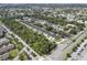 Aerial view showcasing a community of new construction homes at 2866 Lingo Ln, Orlando, FL 32822