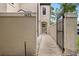 Inviting walkway to the front door, with a small gate and a sitting area at 1473 Farrindon Cir, Lake Mary, FL 32746