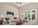 Bright living room features a comfortable seating area and sliding glass doors leading to the outdoors at 6659 Crenshaw Dr, Orlando, FL 32835
