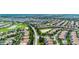 Aerial view showcasing the community's neighborhood layout and landscape at 1427 Rolling Fairway Dr, Davenport, FL 33896