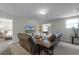 Game room features a pool table, seating area, and TV at 1427 Rolling Fairway Dr, Davenport, FL 33896