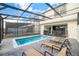 Private screened pool and patio area with lounge chairs, perfect for relaxing at 8930 Sydney Ave, Kissimmee, FL 34747