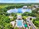 Community pool with surrounding lounge area at 610 Celebration Ave # 1209, Celebration, FL 34747