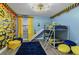 Minion-themed bedroom with bunk beds and fun accents at 1435 Moon Valley Dr, Davenport, FL 33896