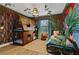 Fun bedroom with a Moana theme, bunk beds and a full-size bed at 1435 Moon Valley Dr, Davenport, FL 33896