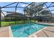 Inviting screened pool with plenty of space for lounging and swimming at 1435 Moon Valley Dr, Davenport, FL 33896