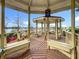 Gazebo with lake views and benches at 588 Orange Dr # 131, Altamonte Springs, FL 32701