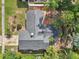 Top-down view of single Gathering home with backyard and surrounding area at 9550 Turkey Oak Bnd, Orlando, FL 32817