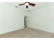 Bright bedroom with ceiling fan and access to bathroom at 14126 Fox Glove St, Winter Garden, FL 34787