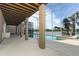 Enclosed pool and spa with lake view at 14126 Fox Glove St, Winter Garden, FL 34787