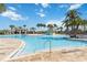 Relaxing community pool with ample deck space and palm trees at 1833 Ross Hammock Ave, Groveland, FL 34736