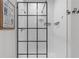 Clean and spacious walk-in shower with glass enclosure at 162 Piave St, Haines City, FL 33844