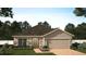 Charming one-story home with stone accents and a two-car garage at 2585 Cavanaugh Dr, Orlando, FL 32817