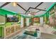 Jurassic Park themed game room with sectional sofa and large TV at 2210 Lelani Cir, Davenport, FL 33897