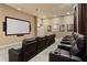Community theater room with reclining chairs and a large screen at 290 Las Fuentes Dr, Kissimmee, FL 34746