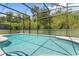 Inviting screened pool with ample deck space at 290 Las Fuentes Dr, Kissimmee, FL 34746