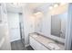 Double vanity bathroom with granite countertop at 4455 Se 24Th St, Ocala, FL 34471