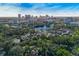 Aerial view of the cityscape and surrounding neighborhood at 732 Edgewater Dr, Orlando, FL 32804