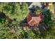 Housetop view of home nestled among trees at 732 Edgewater Dr, Orlando, FL 32804