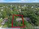 Aerial view highlighting home's location and lot size at 2350 Pleasant Dr, Longwood, FL 32779
