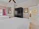 Twin bedroom with two beds and built-in wardrobe at 7651 Whisper Way # 401, Reunion, FL 34747