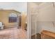 Main bathroom with walk-in shower, toilet and closet at 16208 Magnolia Hill St, Clermont, FL 34714