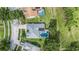 Aerial view of house with pool, showcasing desirable location and neighborhood at 16208 Magnolia Hill St, Clermont, FL 34714