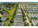 Aerial view of a neighborhood featuring a row of houses at 1638 Moon Valley Dr, Davenport, FL 33896