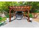 Relaxing backyard patio with pergola, fire pit, and outdoor TV at 5525 Barma St, Orlando, FL 32807