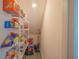Well-stocked walk-in pantry with wire shelving at 1714 Wynford Cir, Tavares, FL 32778